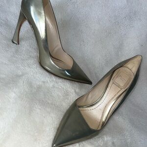 8 38 Dior Chic Metallic Pointed Toe Heels